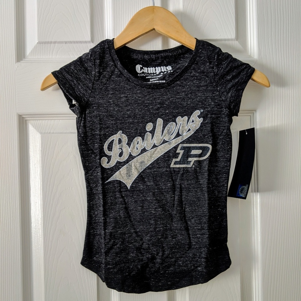 Campus Couture Purdue Boilermakers T-Shirt NWT